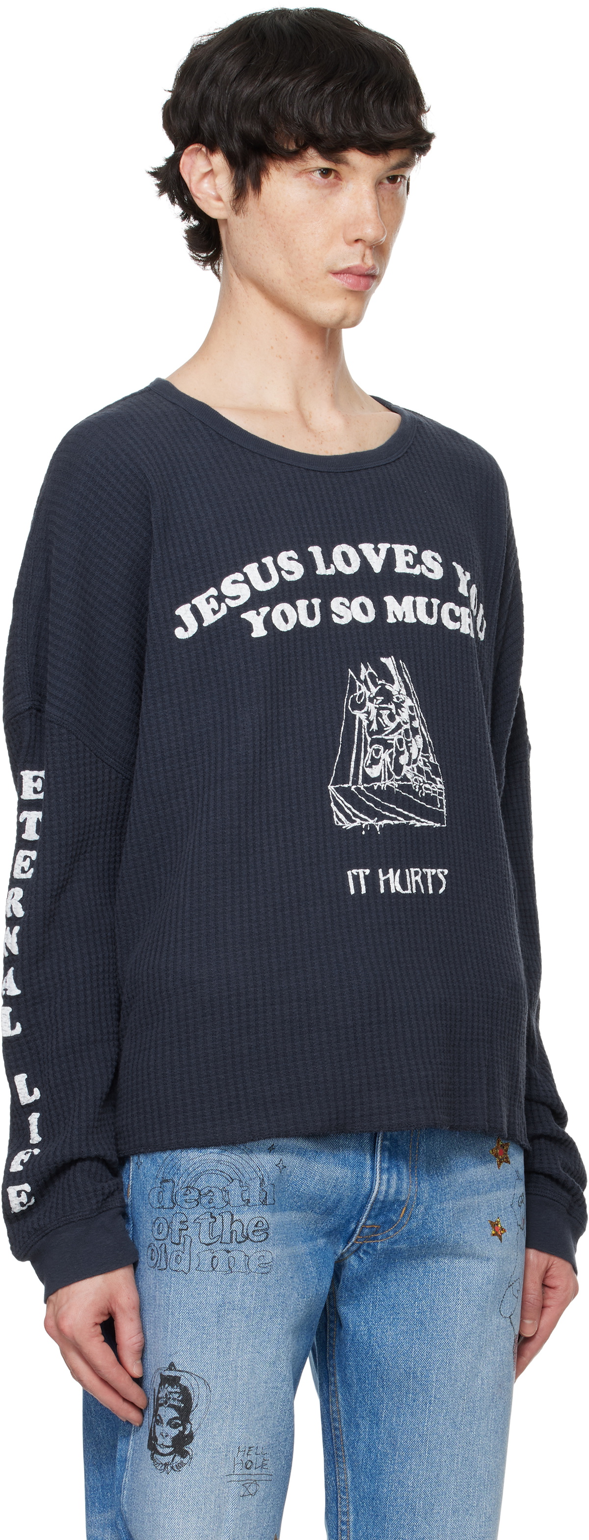PALY Navy 'Eternal Life' Long Sleeve T-shirt