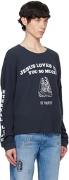 PALY Navy 'Eternal Life' Long Sleeve T-shirt