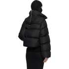 Rick Owens Moncler + Rick Owens Black Cropped Cyclopic Down Jacket