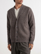 Altea - Shawl-Collar Wool and Cashmere-Blend Cardigan - Brown