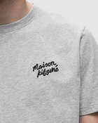 Maison Kitsune Maison Kitsune Handwriting Comfort Tee Shirt Grey - Mens - Shortsleeves