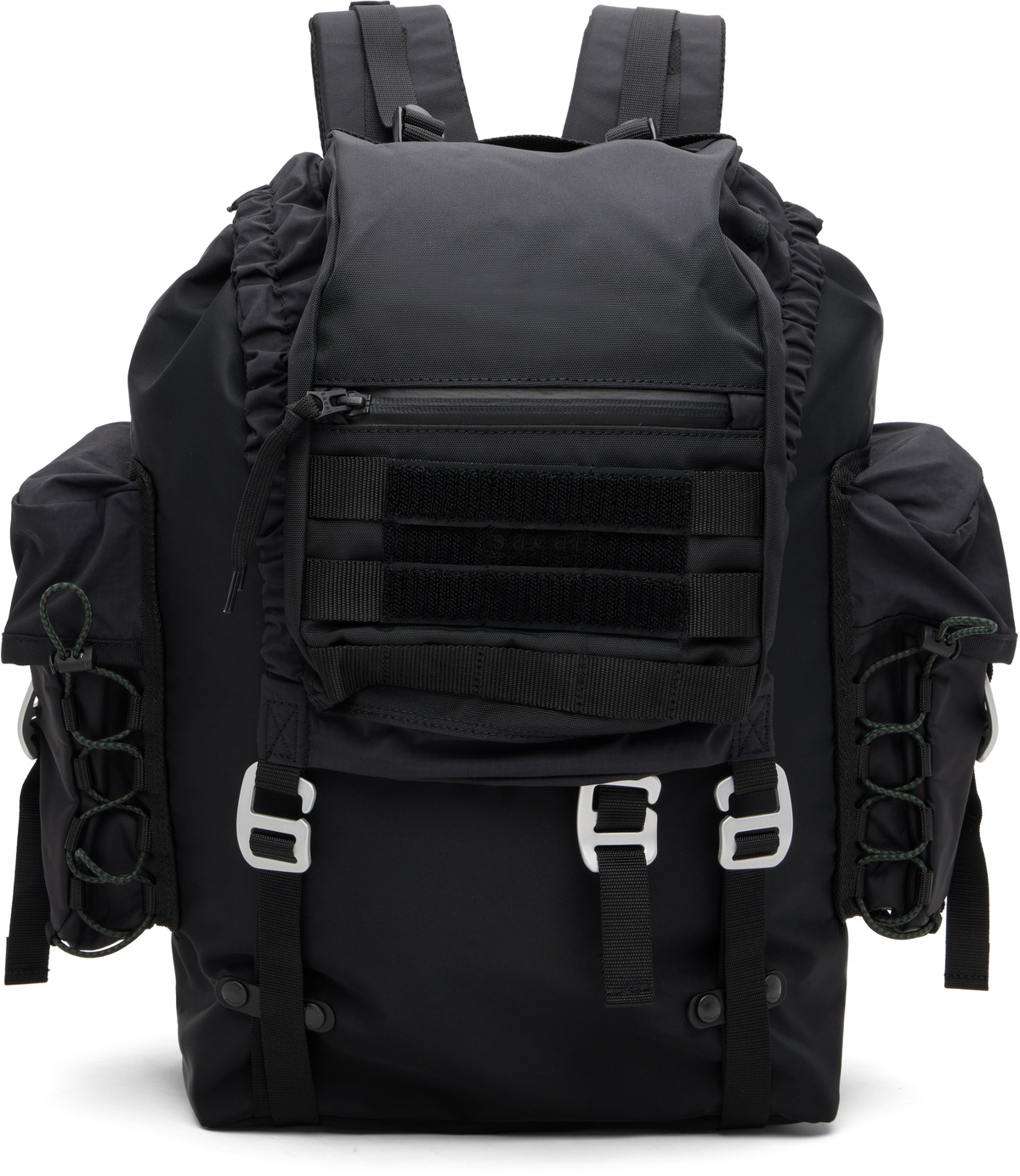 NO/FAITH STUDIOS Black Denim Multipocket Bag