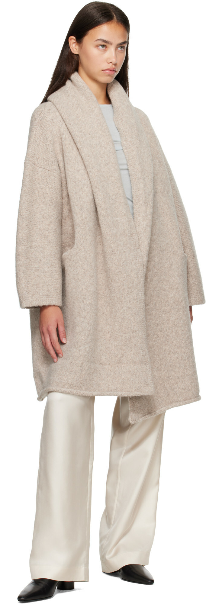 Lauren Manoogian Off-White Capote Coat