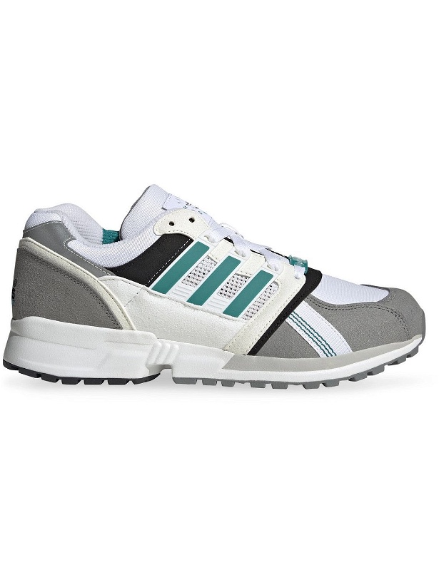 Photo: adidas Consortium - EQT CSG 91 Rubber-Trimmed Suede and Mesh Sneakers - White