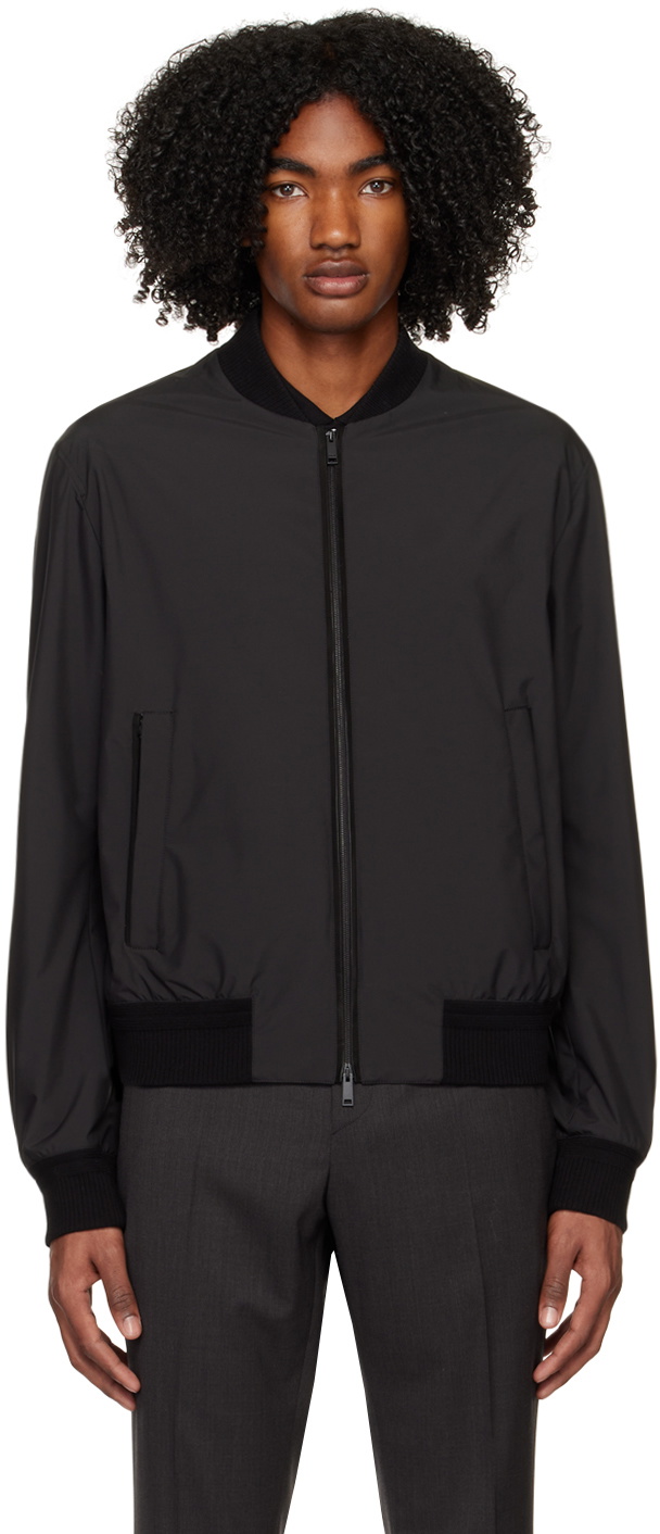 ZEGNA Black Stratos Bomber Jacket Zegna
