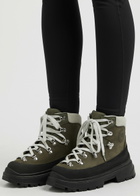 Canada Goose Journey Leather Ankle Boots Khaki