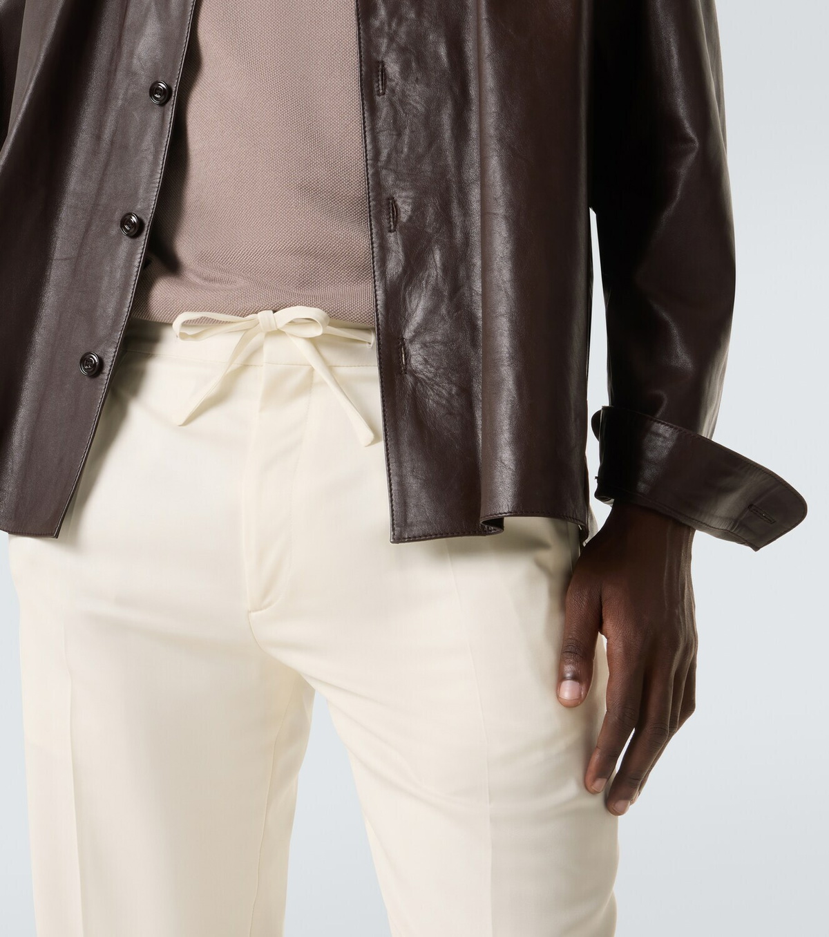 Lardini Virgin wool tapered pants