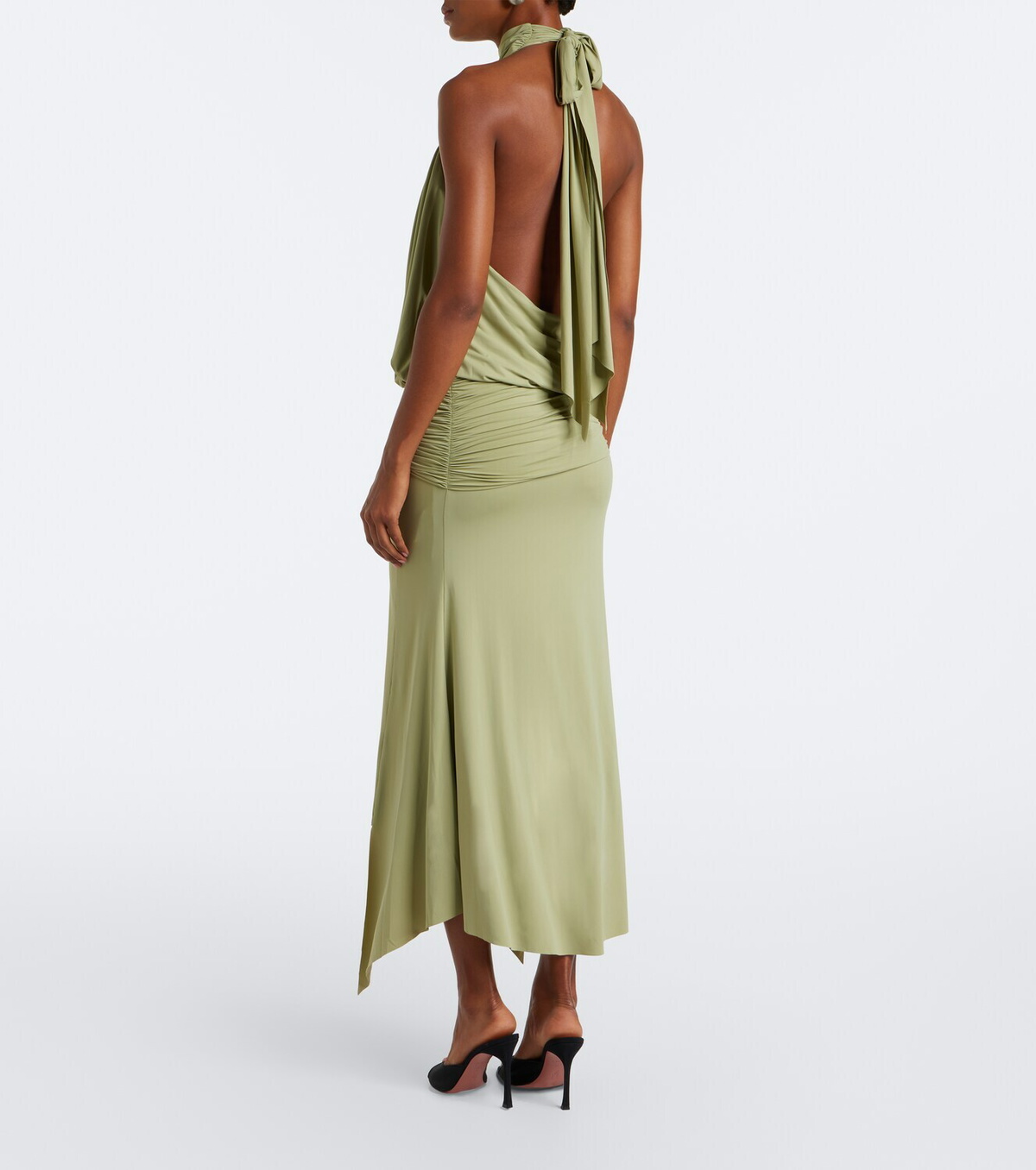 De La Vali Vida draped jersey minidress