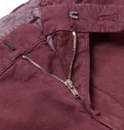 Brunello Cucinelli - Stretch-Cotton Cargo Trousers - Men - Burgundy