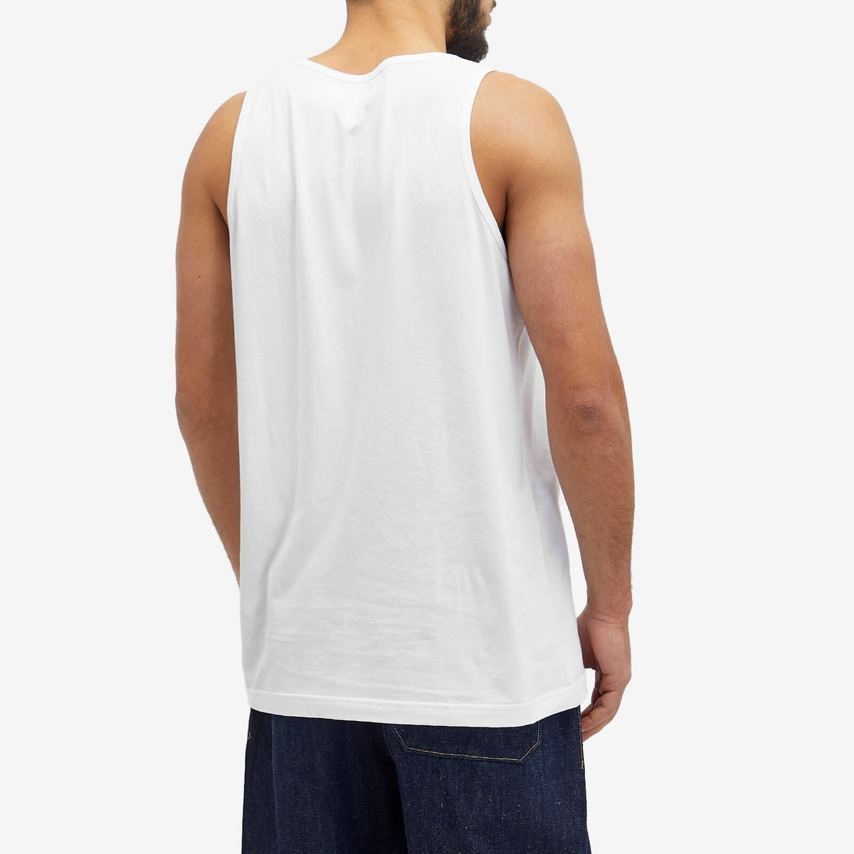 Comme des Garçons SHIRT Men's x Sunspel Vest in White Comme des Comme des Garçons SHIRT Men's x Sunspel Vest in White Comme des