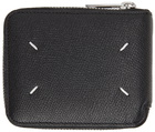 Maison Margiela Black Small Zip-Around Wallet