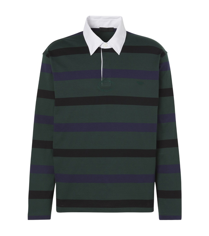 Photo: Prada Striped cotton polo shirt
