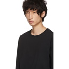Issey Miyake Men Black Long Sleeve Bio T-Shirt