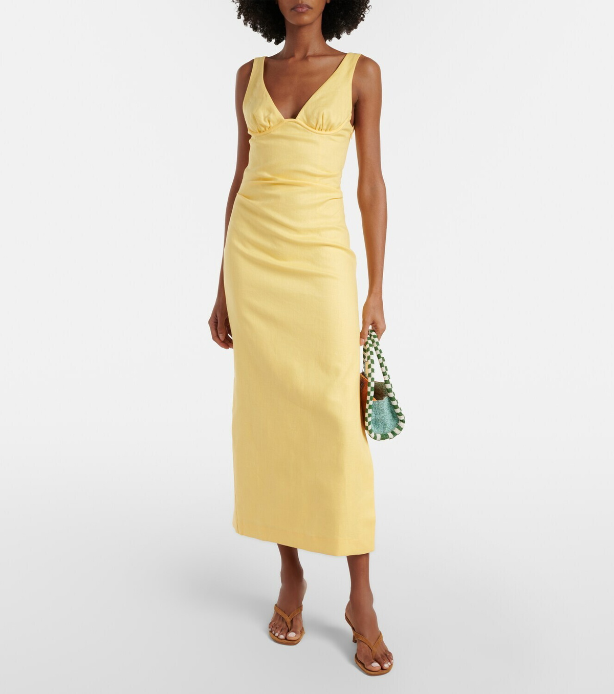 SIR Linen midi dress