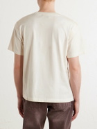 424 - Logo-Print Cotton-Jersey T-Shirt - Neutrals
