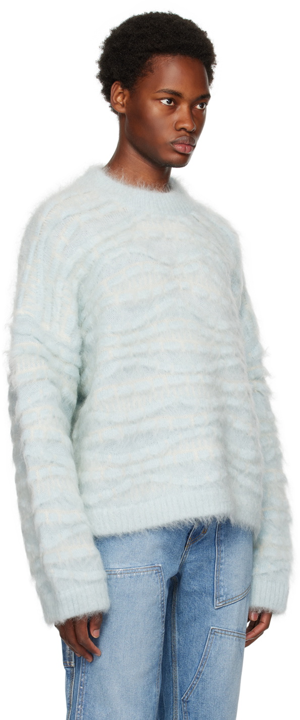 Bonsai Blue Jacquard Sweater