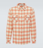 God's True Cashmere Plaid cashmere shirt