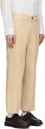 Camiel Fortgens Beige Slack Trousers