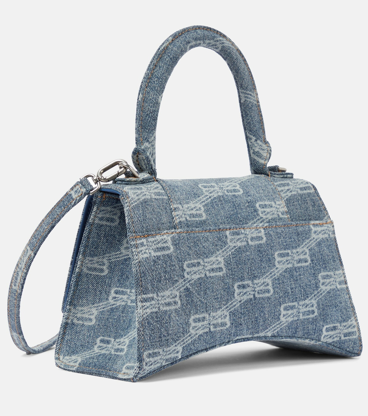 送料込 BALENCIAGA WOMEN'S HOURGLASS SMALL HANDBAG DENIM 0400018945645_GREY?wid=600&hei