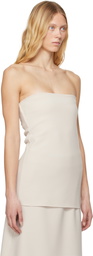 Birrot Beige Lay2 Bandeau Tube Top