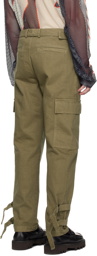 Dries Van Noten Khaki Belted Cargo Pants