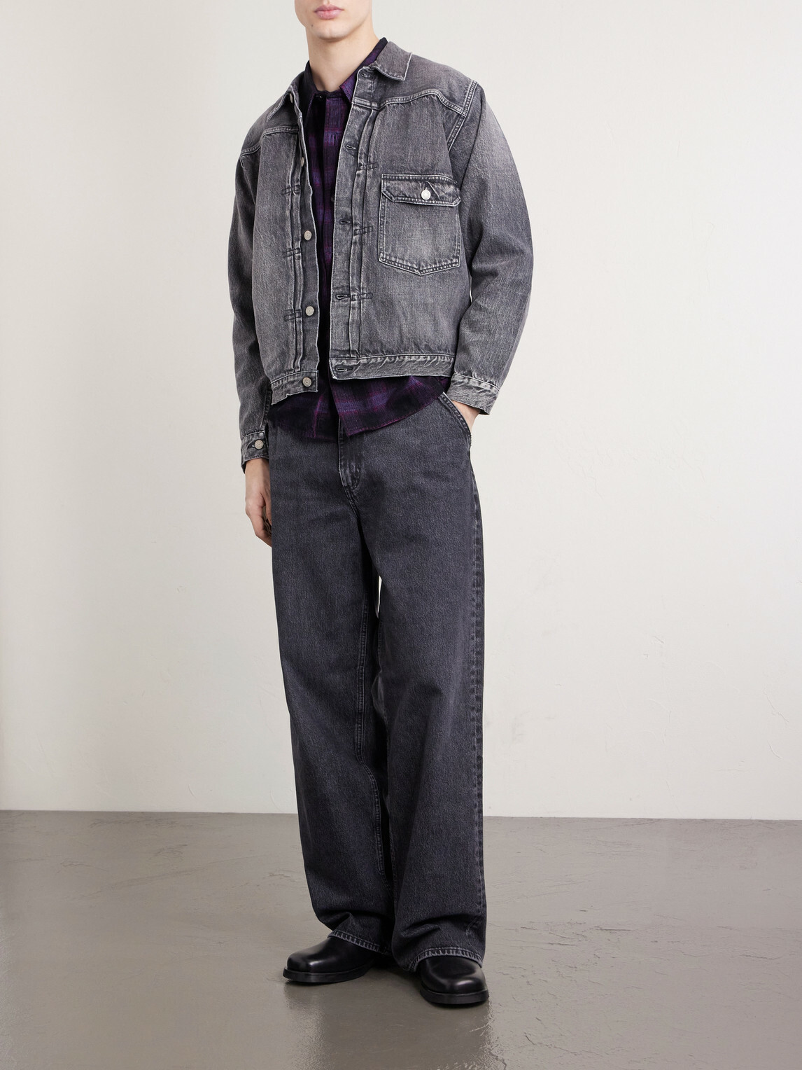 FULLCOUNT - Type 1 Dartford Selvedge Denim Jacket - Gray