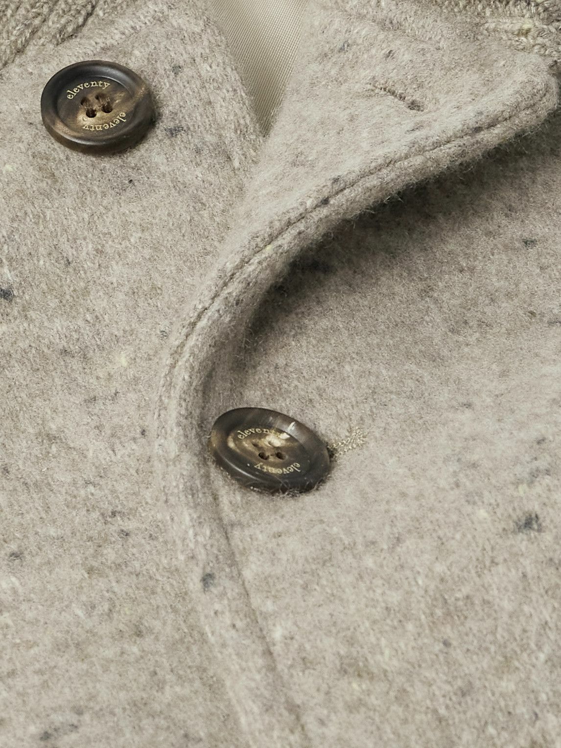 Eleventy - Shawl-Collar Wool and Cashmere-Blend Bomber Jacket - Gray