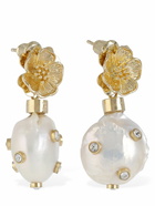 ETRO - Faux Pearl & Crystal Drop Earrings