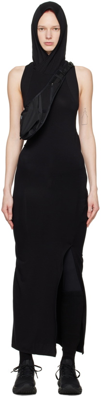 Photo: POST ARCHIVE FACTION (PAF) Black 6.0 Hooded Midi Dress