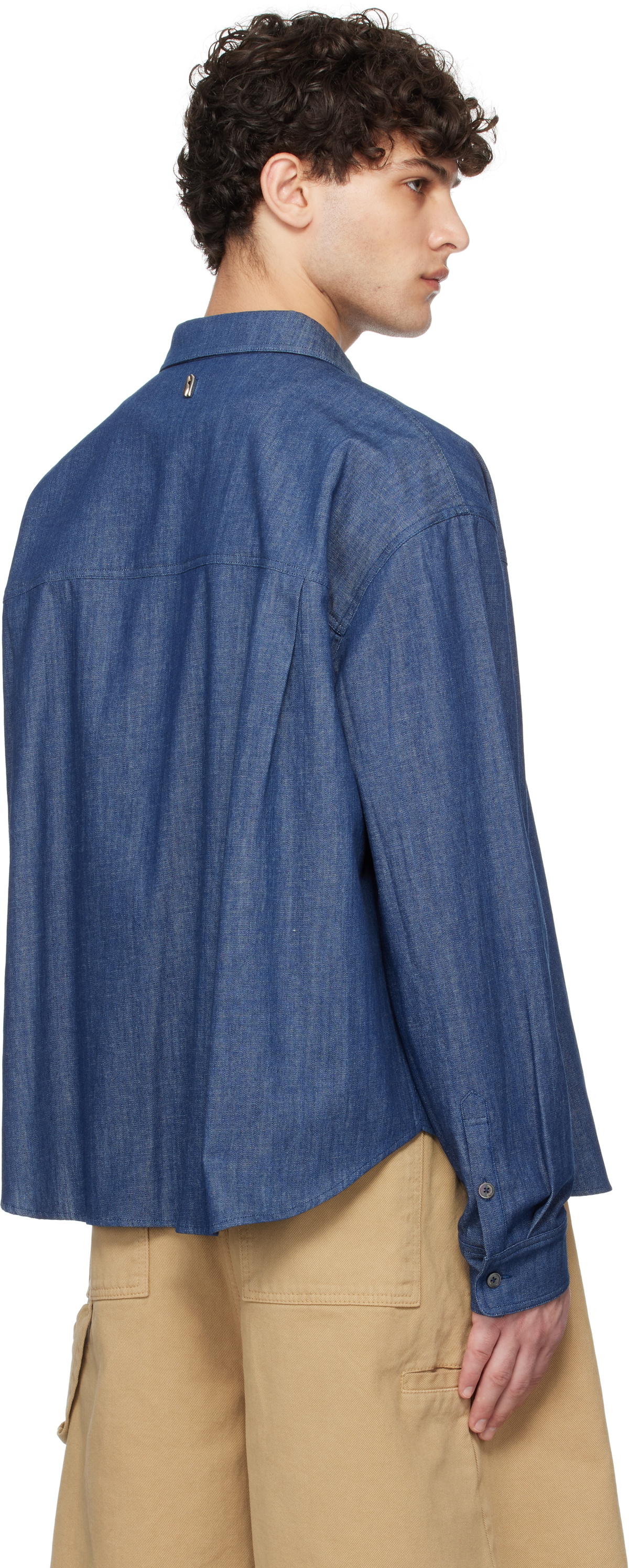 LE17SEPTEMBRE Blue Western Yoke Denim Shirt