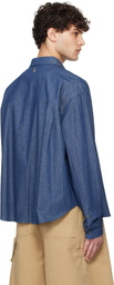 LE17SEPTEMBRE Blue Western Yoke Denim Shirt