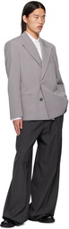 Acne Studios Gray Regular Fit Blazer