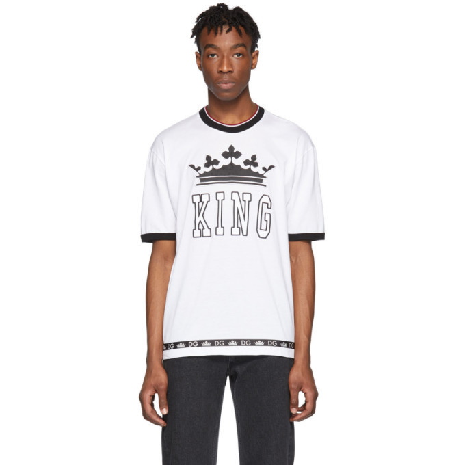 Photo: Dolce and Gabbana White King T-Shirt