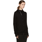 Boris Bidjan Saberi Black Zipper 2 Long Hoodie