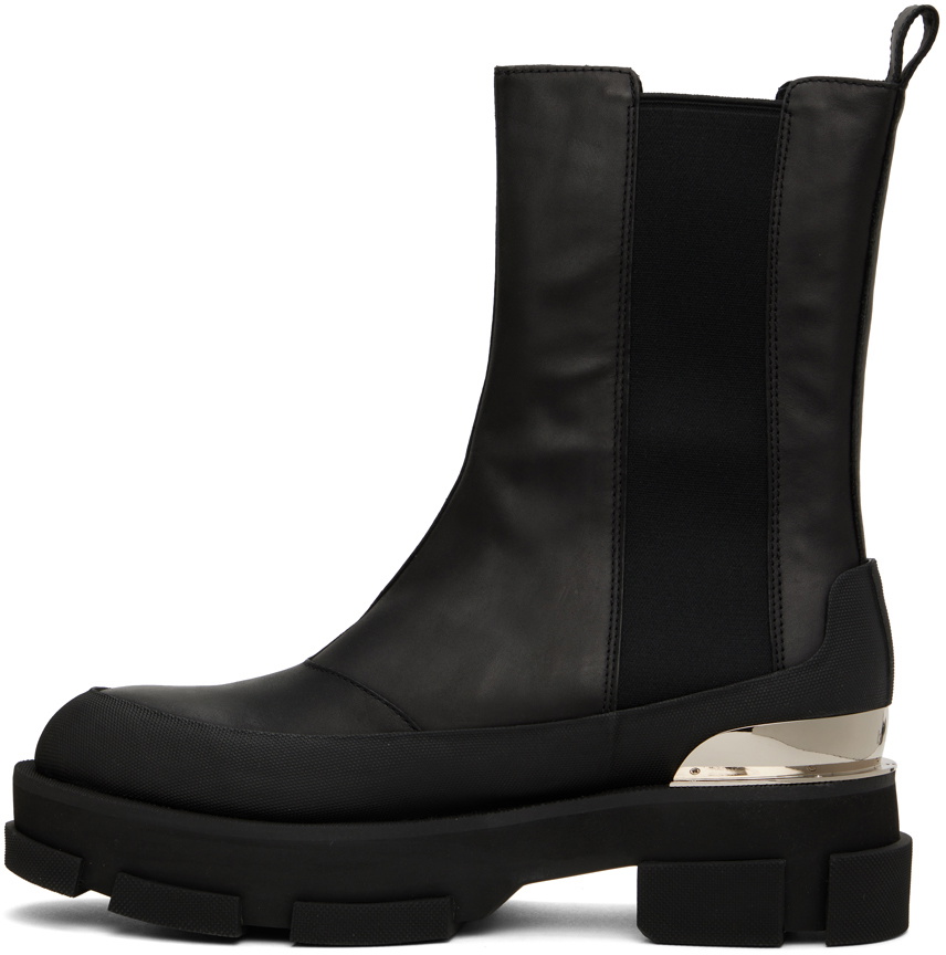 both Black Gao Platform Chelsea Boots