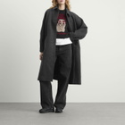 GANNI Women's Graphic Wool Vest in Black Sand