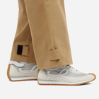 Loewe Men's Flow Runner Sneakers in Silver/White