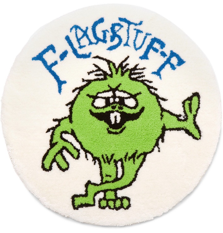 Photo: Flagstuff - Monster Printed Rug - White