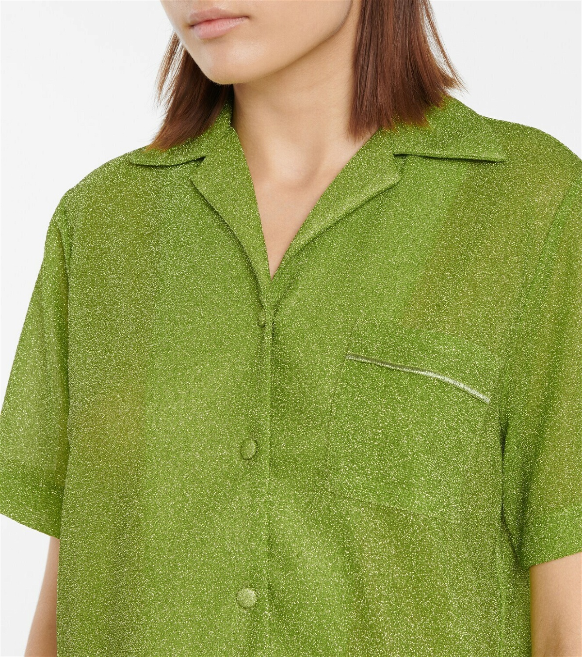 Oseree - Lumière cropped shirt