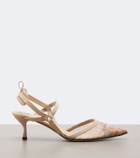 Fendi Colibrì mesh slingback pumps