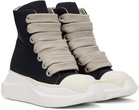 Rick Owens DRKSHDW Black Porterville Jumbo Laced Abstract Sneakers