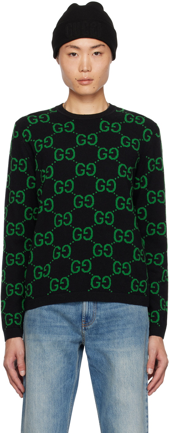 Gucci Black & Green GG Sweater Gucci