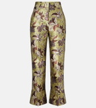Alémais Citron floral cropped pants