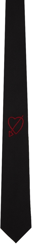 Photo: Ernest W. Baker Black Heart Embroidered Tie