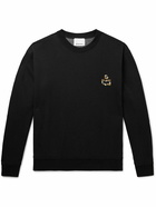 Marant - Mikoe Logo-Embroidered Cotton-Blend Jersey Sweatshirt - Black