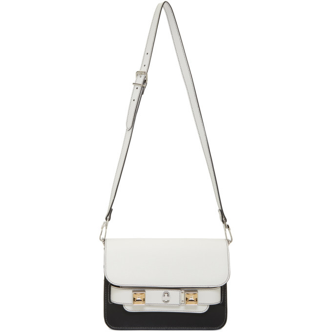 Proenza Schouler White Label Baxter Leather Shoulder Bag Optic White