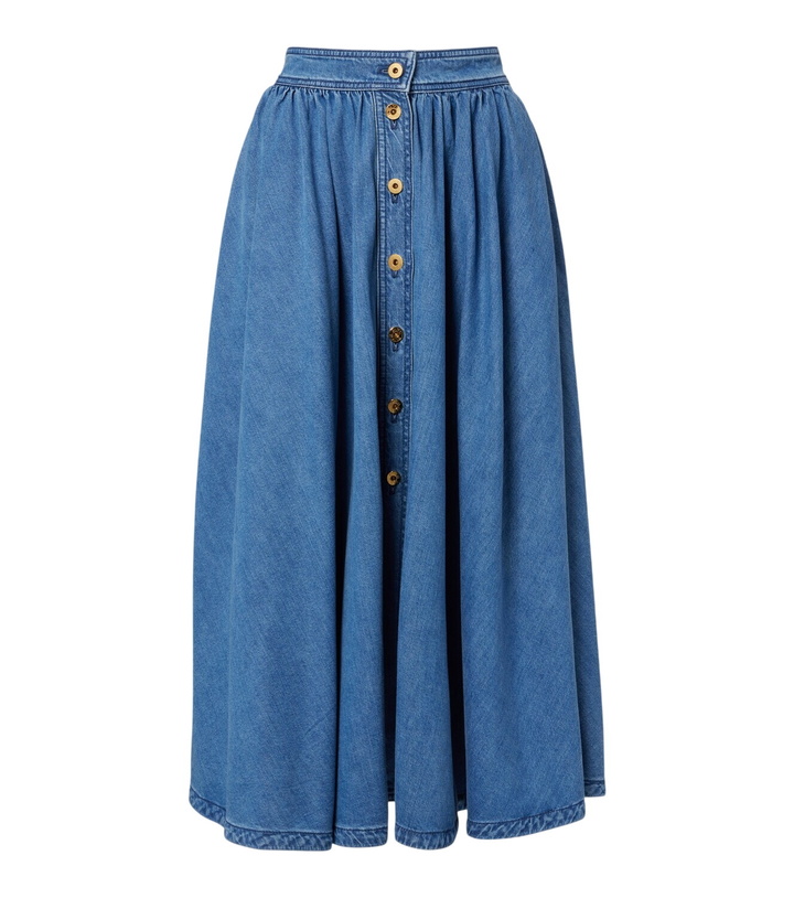 Photo: Patou Denim midi skirt