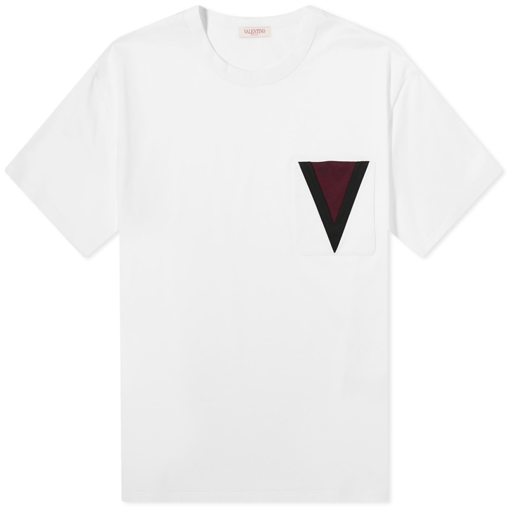 Photo: Valentino Men's V Logo T-Shirt in White