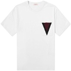 Valentino Men's V Logo T-Shirt in White