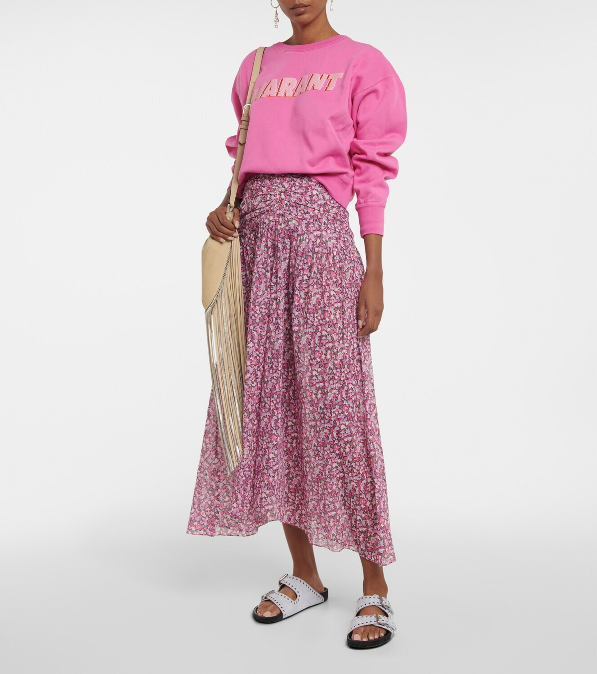 Isabel Marant - Lennyo embellished denim sandals